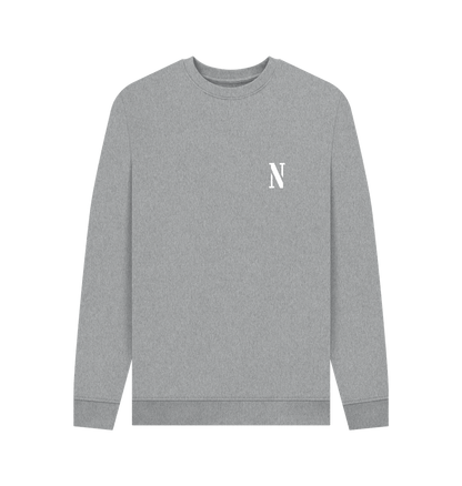 Light Heather Printed Sweater Front