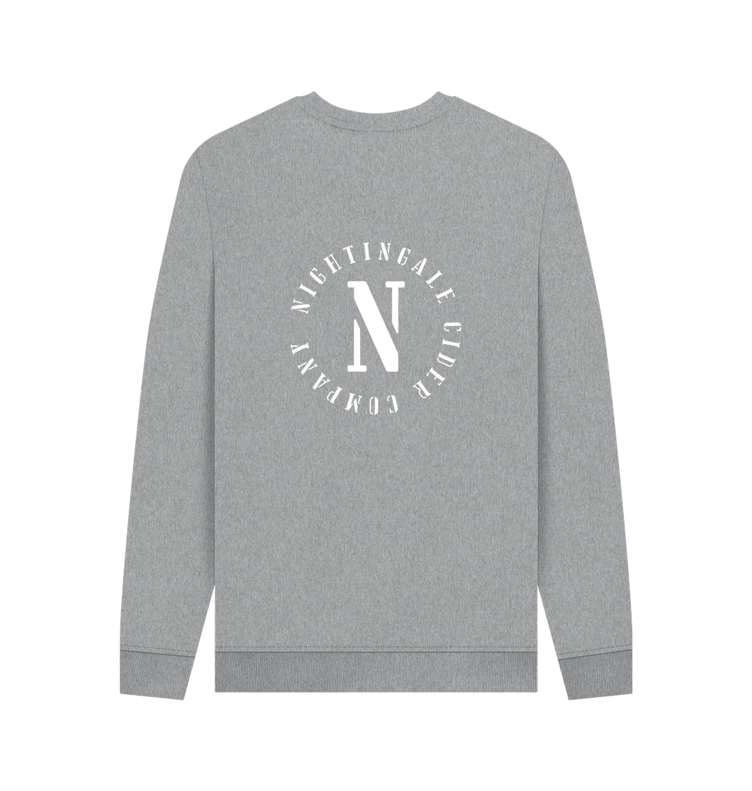 Light Heather Printed Sweater Back