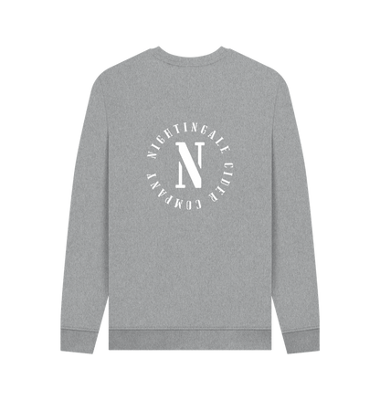 Light Heather Printed Sweater Back