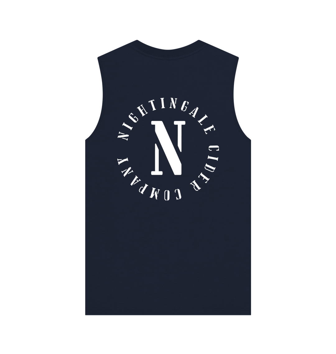 Nightingale Tee - Sleeveless Black Logo