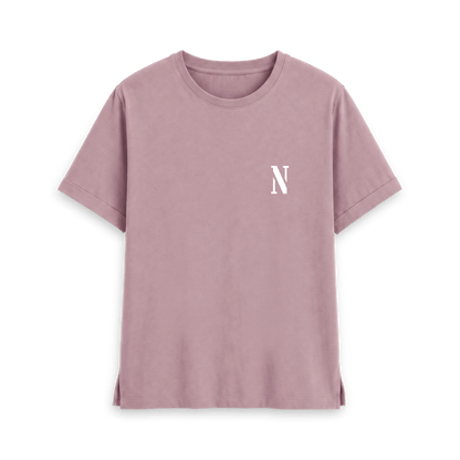 Mauve Printed T-shirt Front