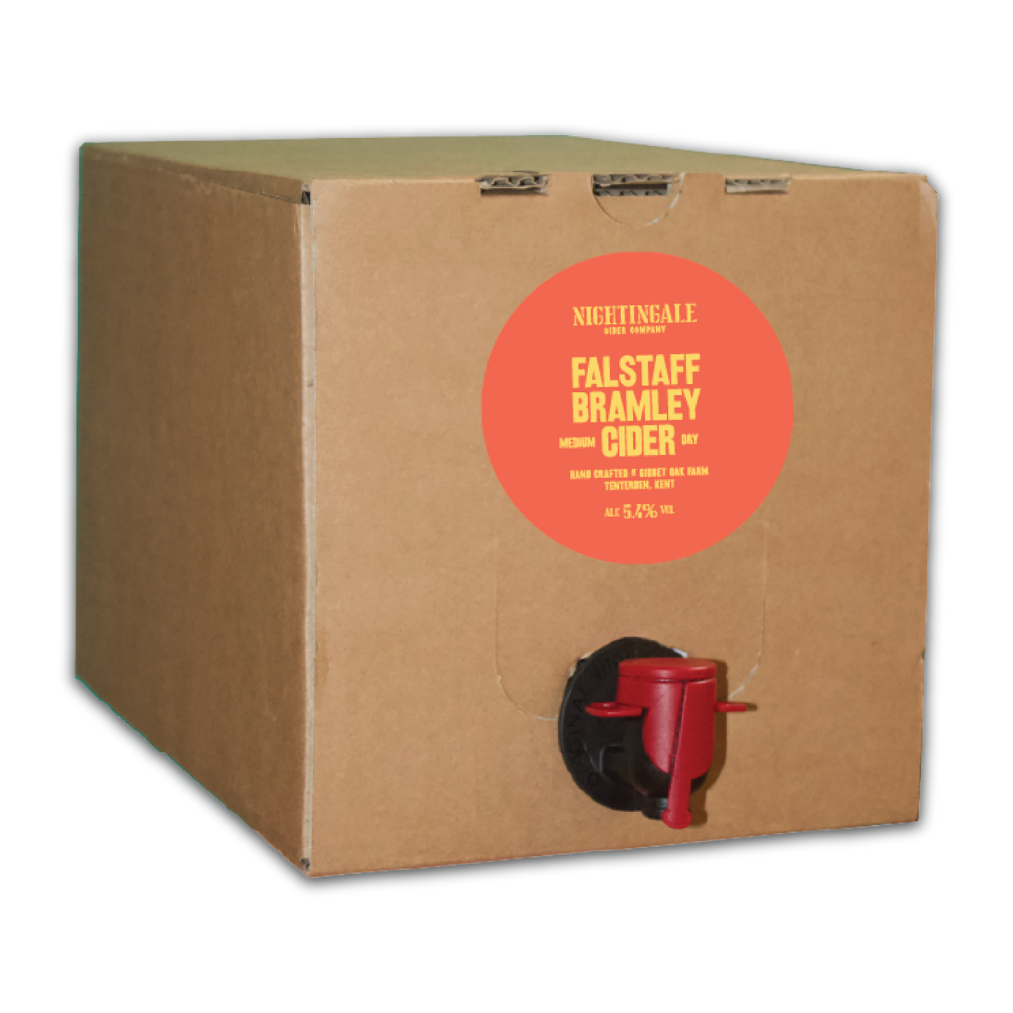 Falstaff Bramley cider bag in box