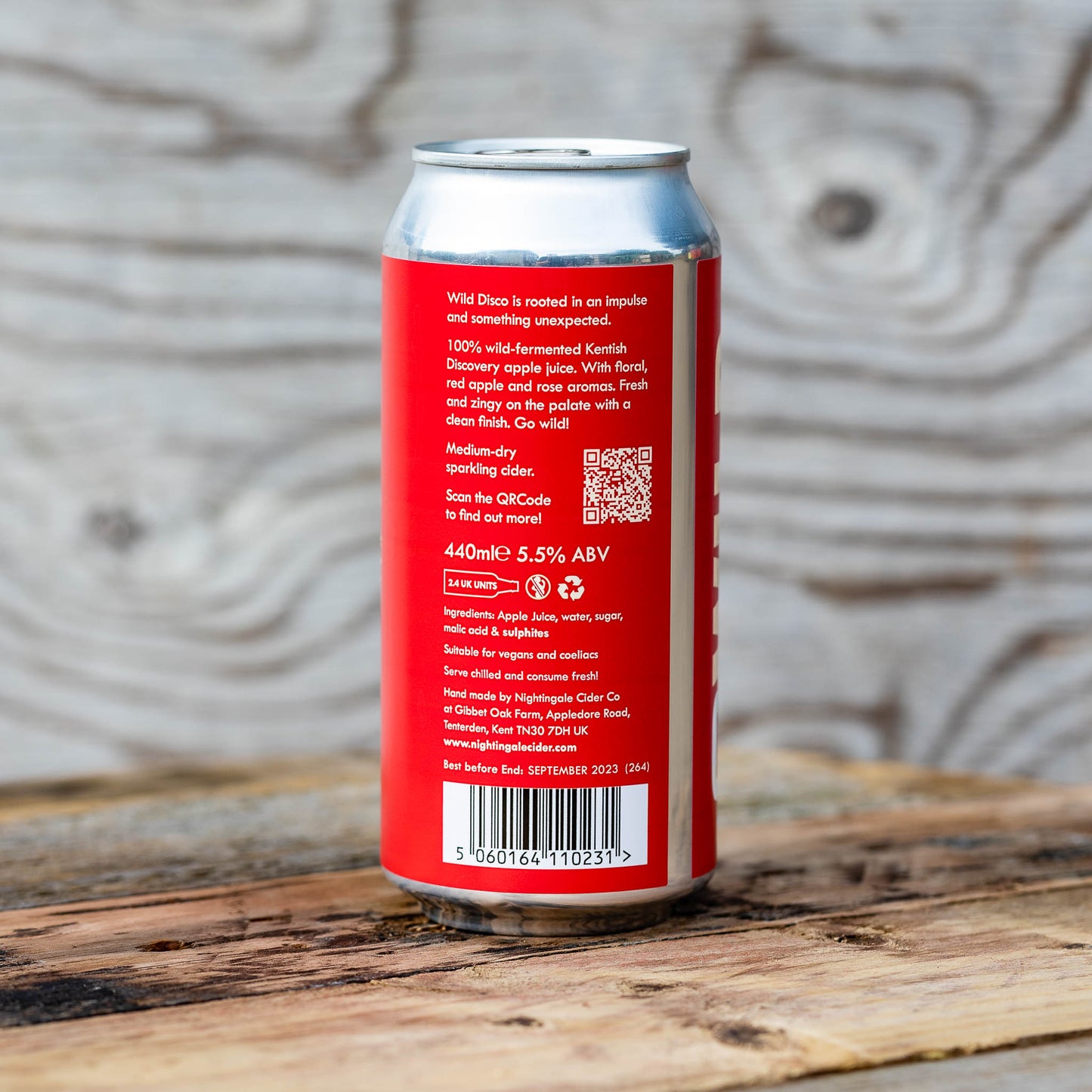 Wild Disco Cider can rear